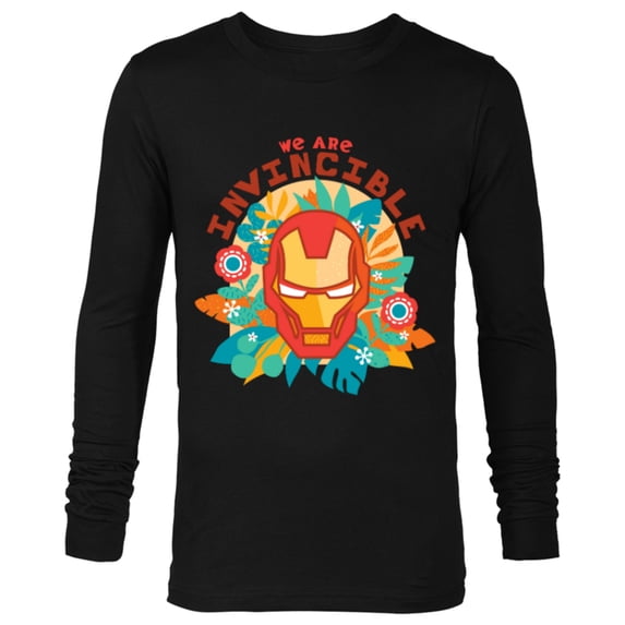 Marvel We Are Groot Iron Man We Are Invincible - Long Sleeve T-Shirt for Men - Customized-Black
