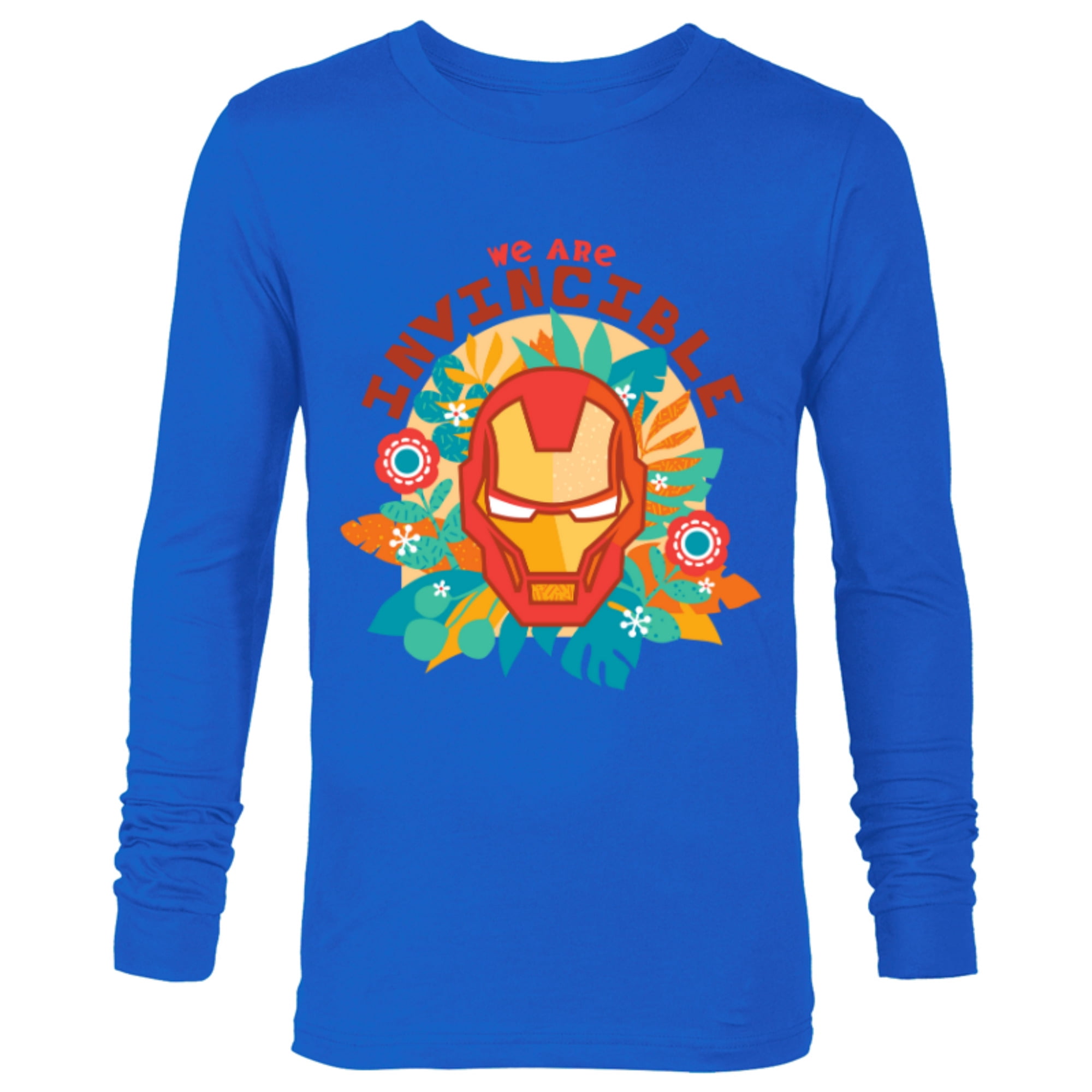 Marvel We Are Groot Iron Man We Are Invincible - Long Sleeve T-Shirt for Men - Customized-Navy