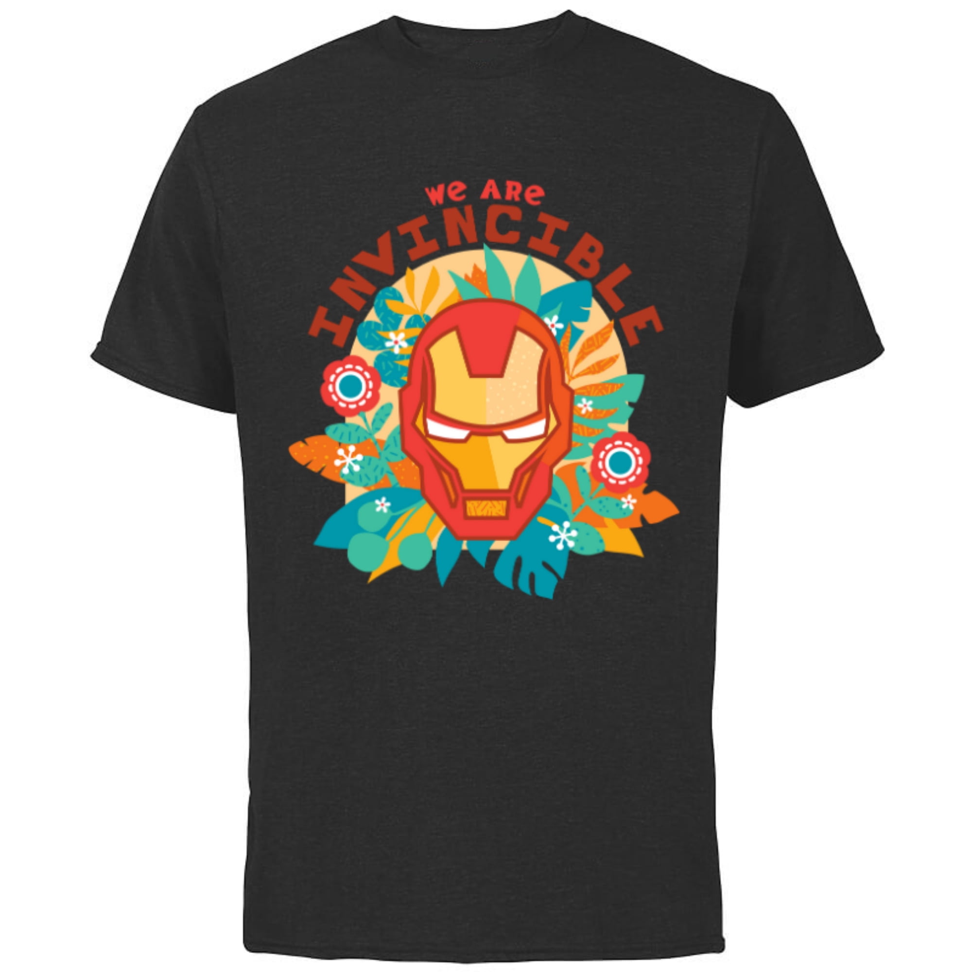 Marvel We Are Groot Iron Man We Are Invincible - Short Sleeve Cotton T-Shirt for Adults - Customized-Black