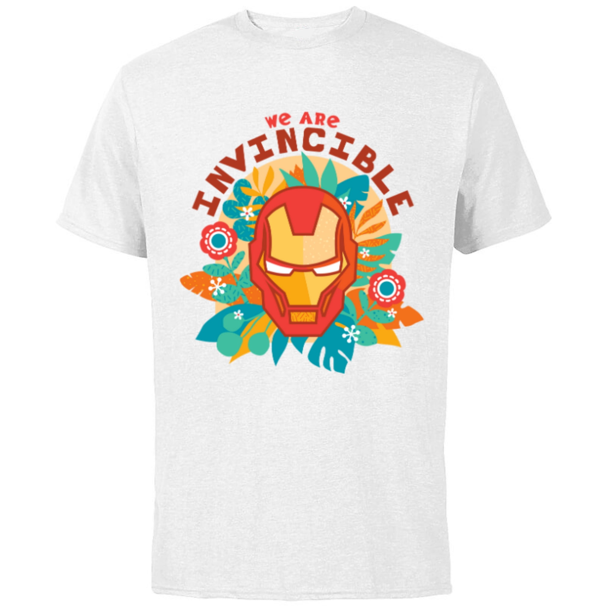 Marvel We Are Groot Iron Man We Are Invincible - Short Sleeve Cotton T-Shirt for Adults - Customized-White