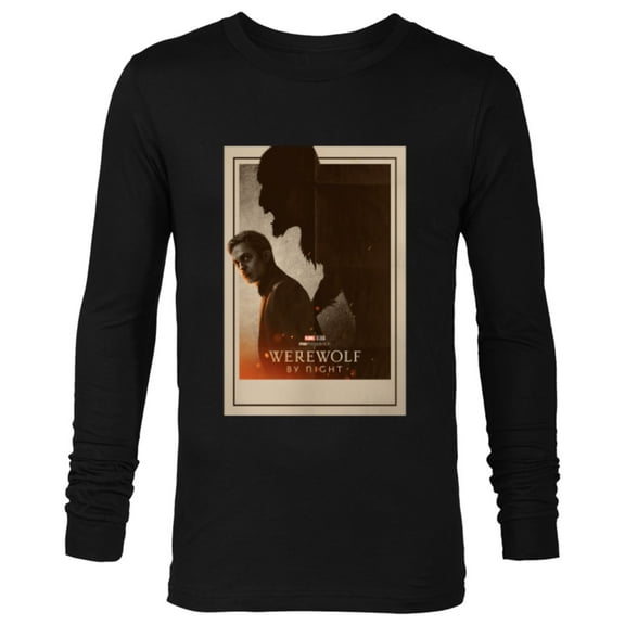 Marvel Werewolf by Night Jack Russell Shadow Monster Disney+ - Long Sleeve T-Shirt for Men - Customized-Black