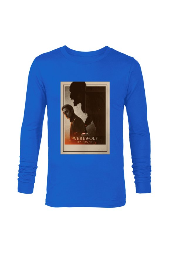 Werewolf by Night Jack Russell Shadow Monster Disney+ - Long Sleeve T-Shirt for Men - Customized-Navy