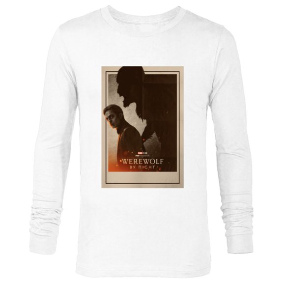 Marvel Werewolf by Night Jack Russell Shadow Monster Disney+ - Long Sleeve T-Shirt for Men - Customized-White