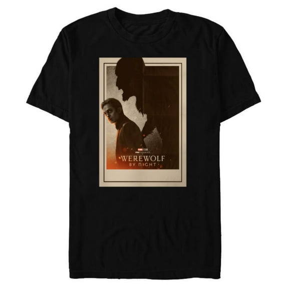 Marvel Werewolf by Night Jack Russell Shadow Monster Disney+ - Short Sleeve Blended T-Shirt for Adults - Customized-Black