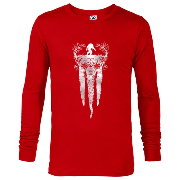 Marvel Werewolf by Night Man-Thing Illustrated Disney+ - Long Sleeve T-Shirt for Men - Customized-New Red