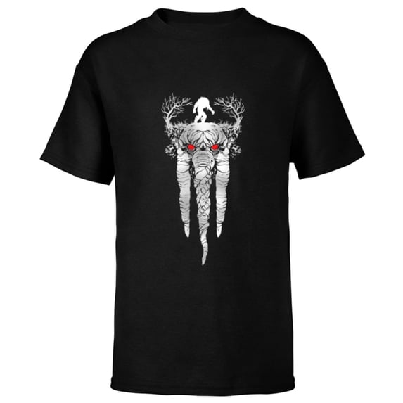 Marvel Werewolf by Night Man-Thing Illustrated Disney+ - Short Sleeve T-Shirt for Kids - Customized-Black