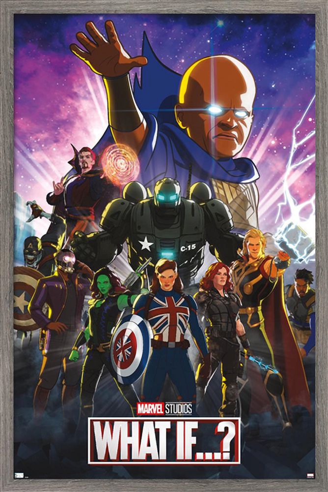 Marvel What If? - Group Wall Poster, 14.725" x 22.375", Framed