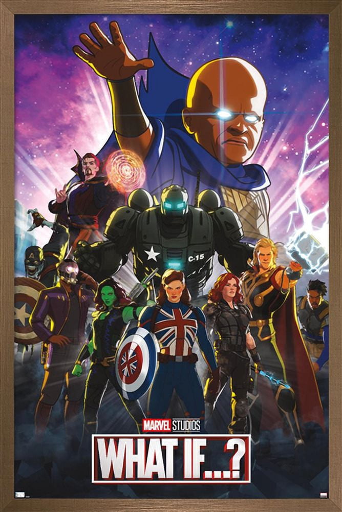 Marvel What If? - Group Wall Poster, 22.375" x 34", Framed