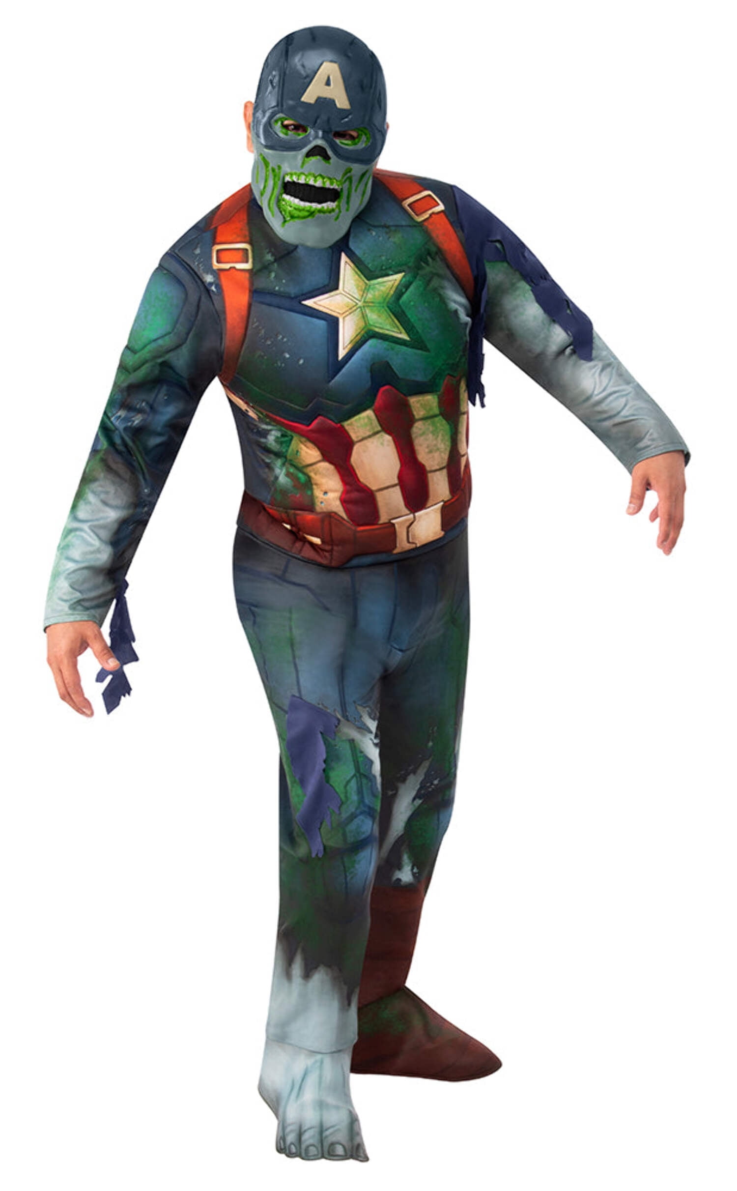 Zombie Captain America Costume Marvel What If Zombie Captain America Costume Marvel What If