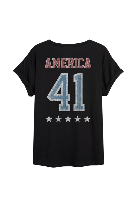 - Winter Games Jersey - Women's Oversized Graphic T-Shirt