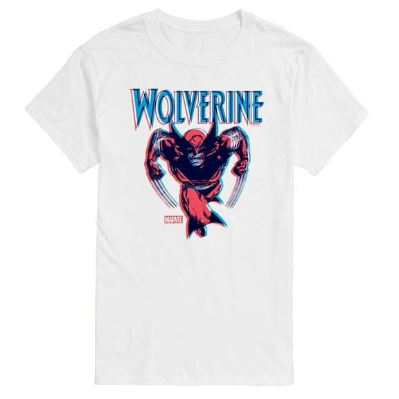 Marvel Wolverine - 3D Comic Style - Men's Short Sleeve Graphic T-Shirt