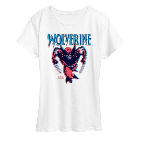 Marvel Wolverine - 3D Comic Style - Women's Short Sleeve Graphic T-Shirt