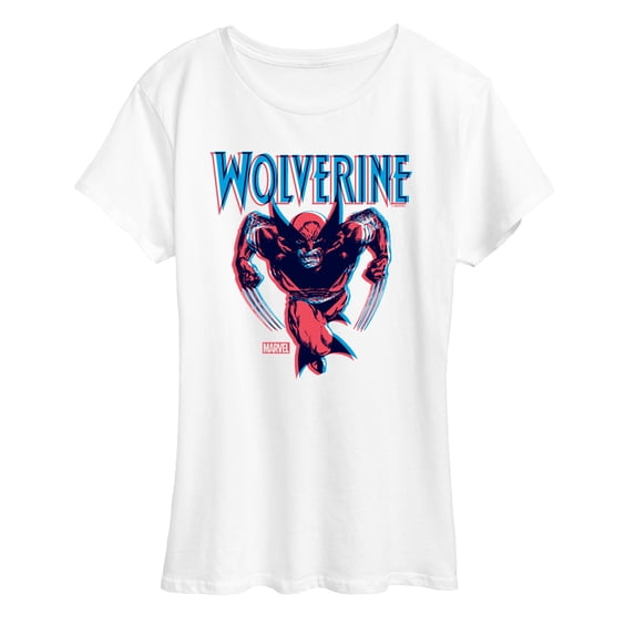 Marvel - Wolverine 3D Comic Style Women's Short Sleeve Graphic T-Shirt