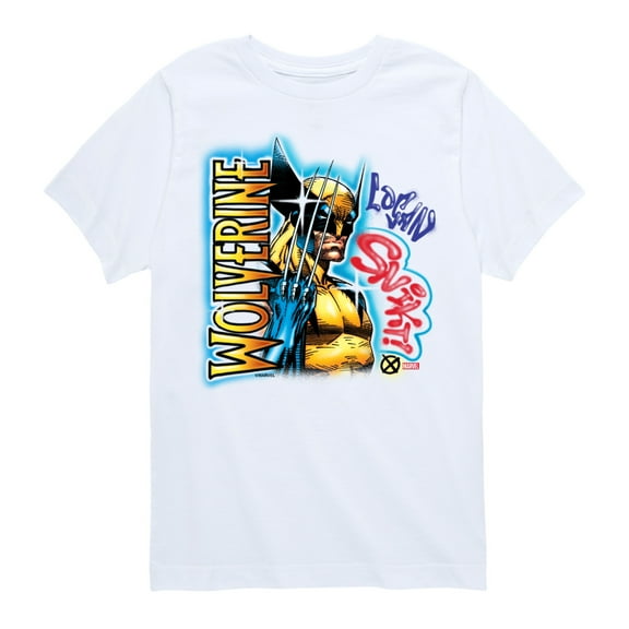 Marvel Wolverine - 90S Graffiti Style - Toddler and Youth Short Sleeve Graphic T-Shirt