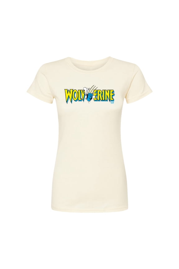 - Wolverine Claw Logo Horizontal Chest - Juniors Fitted Graphic T-Shirt