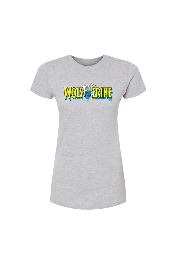 - Wolverine Claw Logo Horizontal Chest - Juniors Fitted Graphic T-Shirt