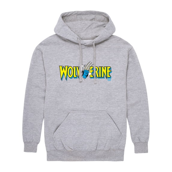 Marvel - Wolverine Claw Logo Horizontal Chest - Men's Fleece Hoodie Sweatshirt