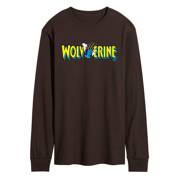 Marvel - Wolverine Claw Logo Horizontal Chest Men's Long Sleeve Graphic T-Shirt