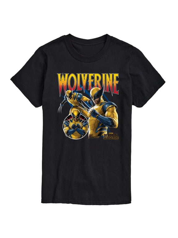 - Wolverine Collage Men's Short Sleeve Graphic T-Shirt