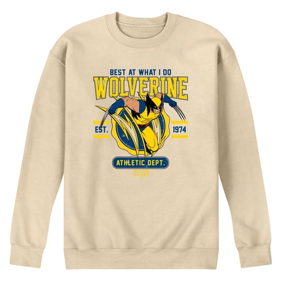Marvel - Wolverine Collegiate Scratch - Men's Crew Fleece Sweatshirt
