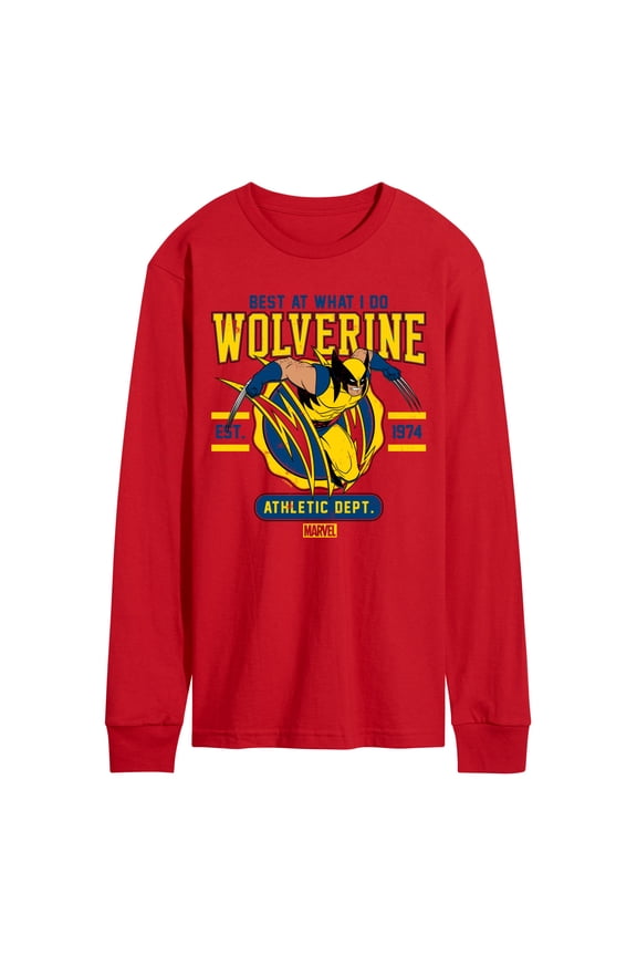 Wolverine - Collegiate Scratch - Men's Long Sleeve Graphic T-Shirt