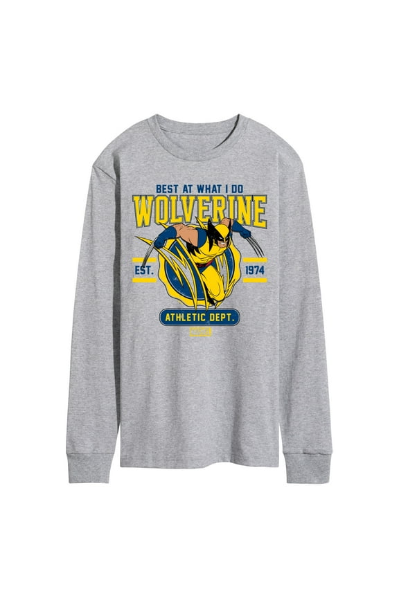 Wolverine - Collegiate Scratch - Men's Long Sleeve Graphic T-Shirt
