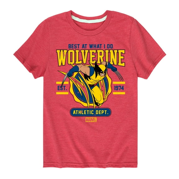 Marvel Wolverine - Collegiate Scratch - Toddler and Youth Short Sleeve Graphic T-Shirt