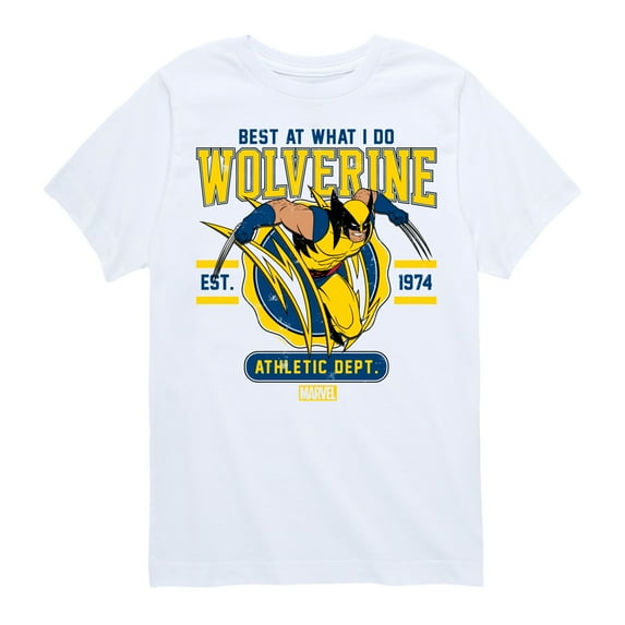 Marvel Wolverine - Collegiate Scratch - Toddler and Youth Short Sleeve Graphic T-Shirt