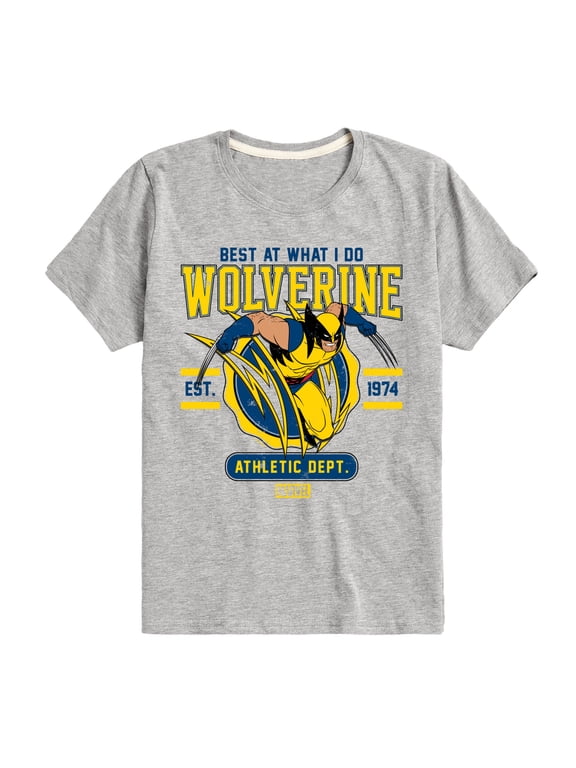 - Wolverine Collegiate Scratch Boys' Short Sleeve Graphic T-Shirt