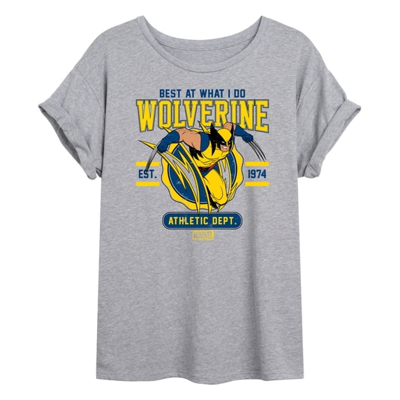 Marvel - Wolverine Collegiate Scratch Women's Relaxed Fit T-Shirt