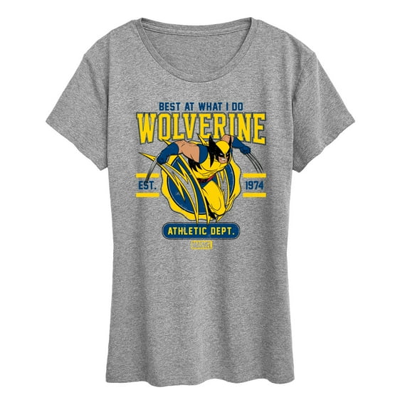 Marvel Wolverine - Collegiate Scratch - Women's Short Sleeve Graphic T-Shirt