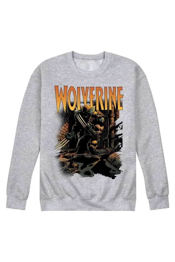 - Wolverine Comic Art - Men's Crew Fleece Sweatshirt