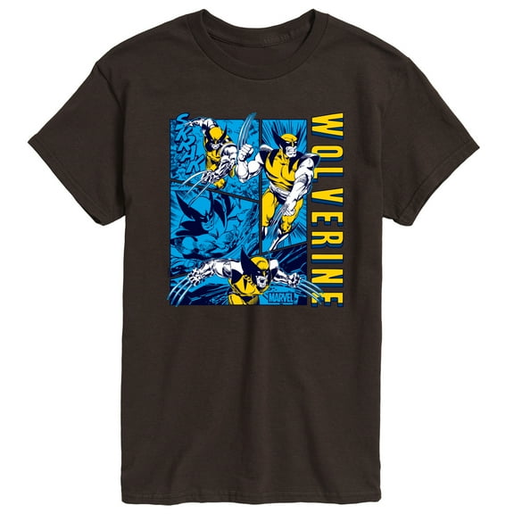 Marvel Wolverine - Comic Book Panels - Men's Short Sleeve Graphic T-Shirt