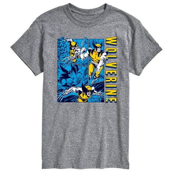 Marvel Wolverine - Comic Book Panels - Men's Short Sleeve Graphic T-Shirt