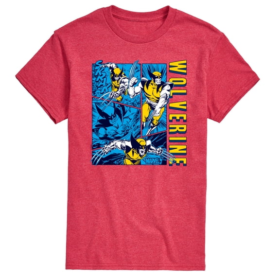 Marvel Wolverine - Comic Book Panels - Men's Short Sleeve Graphic T-Shirt