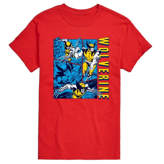 Marvel Wolverine - Comic Book Panels - Men's Short Sleeve Graphic T-Shirt