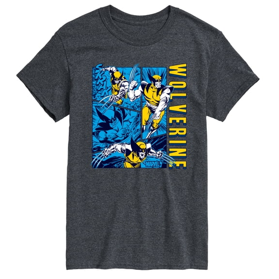 Marvel Wolverine - Comic Book Panels - Men's Short Sleeve Graphic T-Shirt
