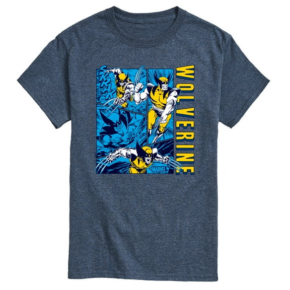 Marvel Wolverine - Comic Book Panels - Men's Short Sleeve Graphic T-Shirt