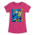 thumbnail image 1 of Marvel Wolverine - Comic Book Panels - Toddler and Youth Girls Fitted Short Sleeve Graphic T-Shirt, 1 of 5