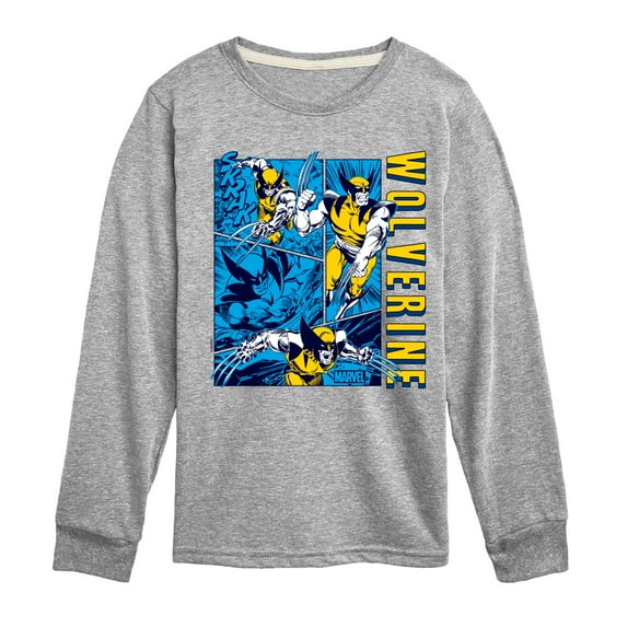 Marvel Wolverine - Comic Book Panels - Toddler and Youth Long Sleeve Graphic T-Shirt