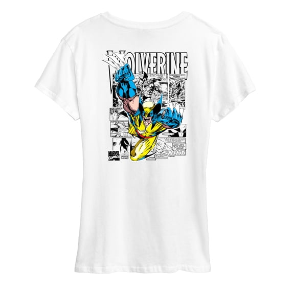 Marvel Wolverine - Comic Book Panels - Women's Short Sleeve Graphic T-Shirt