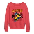 thumbnail image 1 of Marvel - Wolverine Comic - Women's French Terry Long Sleeve Pullover, 1 of 3