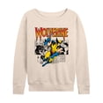 thumbnail image 1 of Wolverine - Wolverine Comic - Women's French Terry Long Sleeve Pullover, 1 of 4