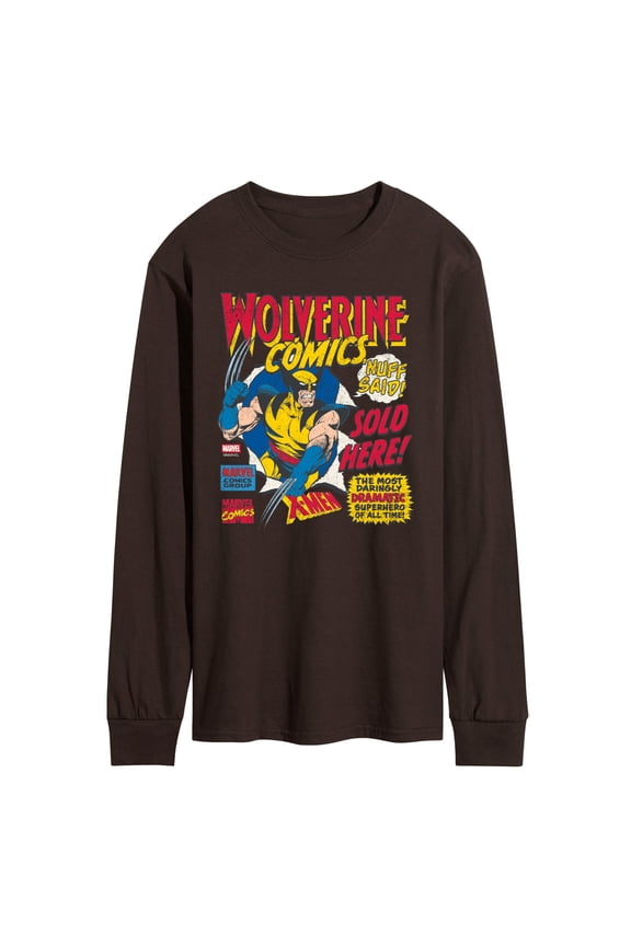 - Wolverine Comics Ad - Men's Long Sleeve Graphic T-Shirt