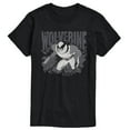 thumbnail image 1 of Marvel Wolverine - Gray Toned Comic - Men's Short Sleeve Graphic T-Shirt, 1 of 5
