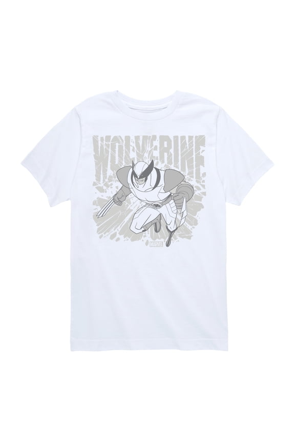 Wolverine - Gray Toned Comic - Toddler and Youth Short Sleeve Graphic T-Shirt