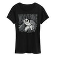 thumbnail image 1 of Marvel Wolverine - Gray Toned Comic - Women's Short Sleeve Graphic T-Shirt, 1 of 5