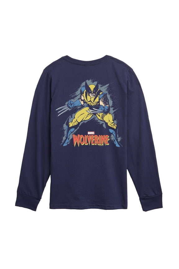 Wolverine - Grunge - Toddler and Youth Long Sleeve Graphic T-Shirt