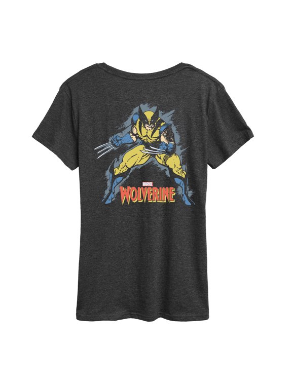 - Wolverine Grunge Women's Short Sleeve Graphic T-Shirt