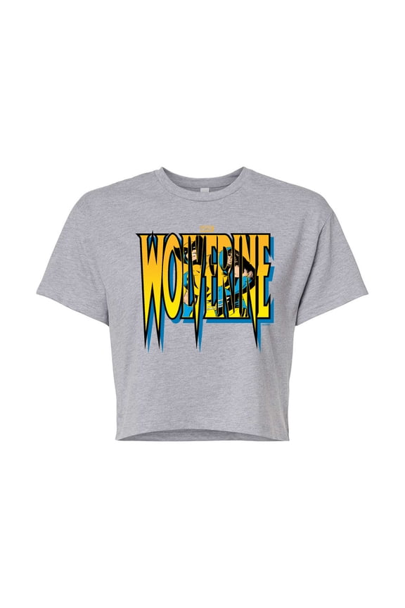Wolverine - Logo - Juniors Cropped Graphic T-Shirt